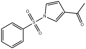 3-Acetyl-1-(phenylsulfonyl)pyrrole Structural