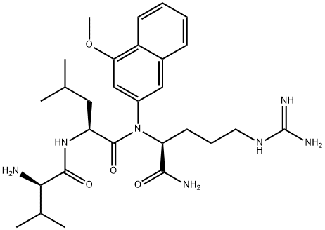 valyl-leucyl-arginine-4-methoxy-2-naphthylamide Structural