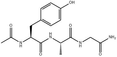 Glycinamide, N-acetyl-L-tyrosylglycyl- Structural