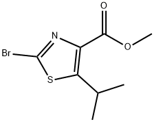 Methyl 2-bromo-5-isopropyl-1,3-thiazole-4-carboxylate Structural