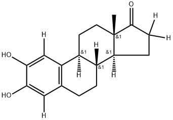 2-HYDROXYESTRONE-1,4,16,16-D4 Structural