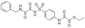 Acetic acid, oxo((4-(((oxo((phenylmethyl)amino)acetyl)amino)sulfonyl)p henyl)amino)-, ethyl ester Structural