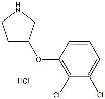 3-(2,3-DICHLOROPHENOXY)PYRROLIDINE HYDROCHLORIDE Structural