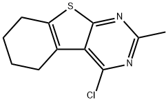 4-CHLORO-2-METHYL-5,6,7,8-TETRAHYDRO[1]BENZOTHIENO[2,3-D]PYRIMIDINE Structural