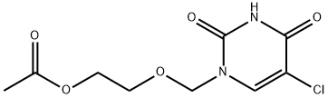 ACETIC ACID 2-(5-CHLORO-2,4-DIOXO-3,4-DIHYDRO-2H-PYRIMIDIN-1-YLMETHOXY)-ETHYL ESTER Structural