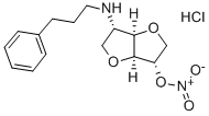 1,4:3,6-Dianhydro-2-deoxy-2-((3-phenylpropyl)amino)-L-iditol 5-nitrate  monohydrochloride