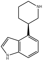 1H-Indole, 4-(3-piperidinyl)-, (R)- Structural