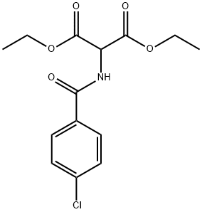 Diethyl 2-[4-(chlorobenzoyl)amino]Malonate  Structural