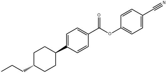 p-cyanophenyl trans-p-(4-propylcyclohexyl)benzoate Structural