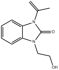 2H-BENZIMIDAZOL-2-ONE, 1,3-DIHYDRO-1-(2-HYDROXYETHYL)-3-(1-METHYLETHENYL)-