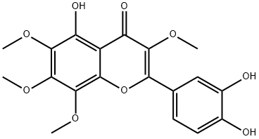 5,3',4'-trihydroxy-3,6,7,8-tetramethoxyflavone Structural