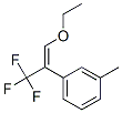Benzene, 1-[(1E)-2-ethoxy-1-(trifluoromethyl)ethenyl]-3-methyl- (9CI) Structural