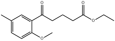 ETHYL 5-(2-METHOXY-5-METHYLPHENYL)-5-OXOVALERATE Structural