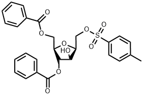 D-Glucitol,2,5-anhydro-,4,6-dibenzoate  1-(4-methylbenzenesulfonate) Structural