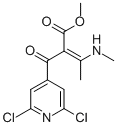 METHYL 2-[(2,6-DICHLORO-4-PYRIDYL)CARBONYL]-3-(METHYLAMINO)BUT-2-ENOATE Structural