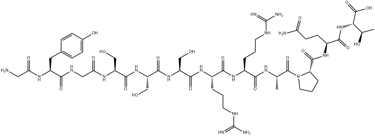 H-GLY-TYR-GLY-SER-SER-SER-ARG-ARG-ALA-PRO-GLN-THR-OH Structural