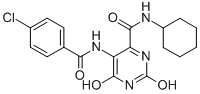 5-((4-Chlorobenzoyl)amino)-N-cyclohexyl-2,6-dioxo-1,2,3,6-tetrahydro-4 -pyrimidinecarboxamide