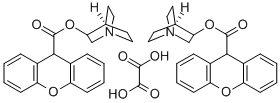 3-QUINUCLIDINYL XANTHENE-9-CARBOXYLATE H Structural