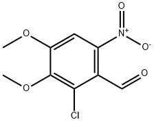 2-CHLORO-3,4-DIMETHOXY-6-NITROBENZALDEHYDE Structural