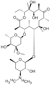 ERYTHROMYCIN, [N-METHYL-14C] Structural