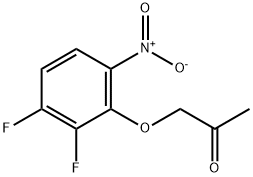 2-Acetonyloxy-3,4-difluoro nitrobenzene Structural