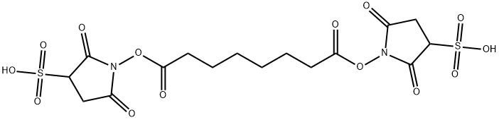 Suberate Bis(sulfosuccinimidyl) Sodium Salt Structural