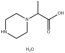 2-(Piperazin-1-yl)propionic acid dihydrate Structural