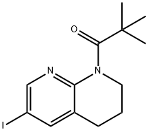 1-(6-IODO-3,4-DIHYDRO-2H-[1,8]NAPHTHYRIDIN-1-YL)-2,2-DIMETHYL-PROPAN-1-ONE Structural