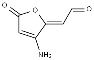 Acetaldehyde, (3-amino-5-oxo-2(5H)-furanylidene)- Structural