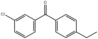 3-CHLORO-4'-ETHYLBENZOPHENONE Structural