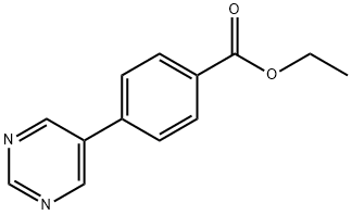 4-PYRIMIDIN-5-YL-BENZOIC ACID ETHYL ESTER Structural