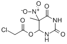 4-Chloroacetyloxy-5-nitro-4,5-dihydrothymine Structural