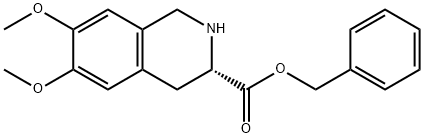 Benzyl 6,7-dimethoxy-1,2,3,4-tetrahydroisoquinoline-3-carboxylate Structural