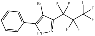 4-BROMO-3-(HEPTAFLUOROPROP-1-YL)-5-(PHENYL)PYRAZOLE