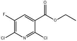 ethyl 2,6-dichloro-5-fluoropyridine-3-carboxylate Structural