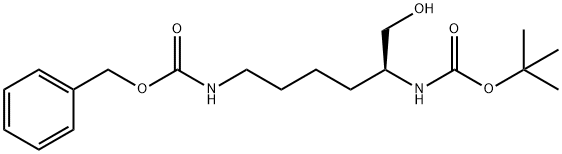 N-alpha-t-Butyloxycarbonyl-N-epsilon-benzyloxycarbonyl-L-lysinol Structural