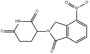 3-(4-Nitro-1-oxo-1,3-dihydroisoindol-2-yl)piperidine-2,6-dione Structural Picture