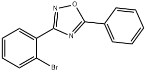 3-(2-Bromophenyl)-5-phenyl-1,2,4-oxadiazole Structural