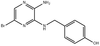 4-[(3-AMINO-6-BROMOPYRAZIN-2-YLAMINO)METHYL]PHENOL Structural