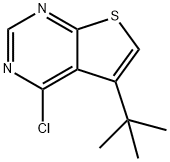 5-TERT-BUTYL-4-CHLORO-THIENO[2,3-D]PYRIMIDINE Structural