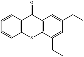 2,4-Diethyl-9H-thioxanthen-9-one Structural