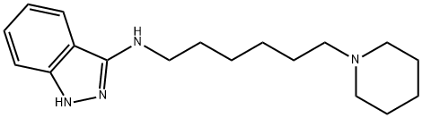 1H-Indazol-3-amine, N-(6-(1-piperidinyl)hexyl)-