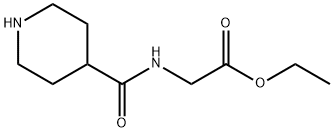 ETHYL 2-(PIPERIDINE-4-CARBOXAMIDO)ACETATE HYDROCHLORIDE Structural