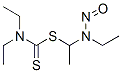 N,N-diethyl-1-[1-(ethyl-nitroso-amino)ethylsulfanyl]methanethioamide Structural