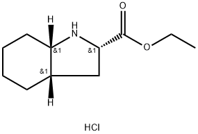 Ethyl L-octahydroindole-2-carboxylate hydrochloride Structural