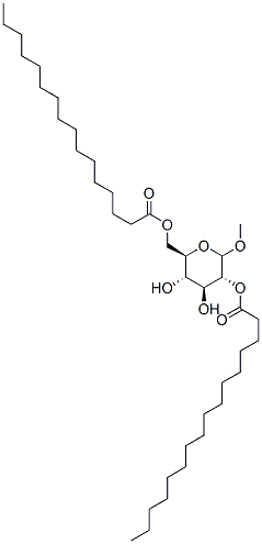 D-glucopyranoside methyl 2,6-dipalmitate Structural