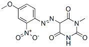 5-[(4-Methoxy-2-nitrophenyl)azo]-1-methylpyrimidine-2,4,6(1H,3H,5H)-trione Structural