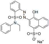 3-[[2-[(N-Ethyl-N-phenylamino)sulfonyl]phenyl]azo]-4-hydroxy-1-naphthalenesulfonic acid sodium salt