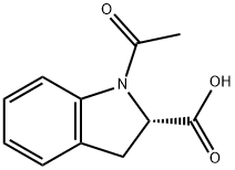 (S)-1-ACETYL-2,3-DIHYDRO-1H-INDOLE-2-CARBOXYLIC ACID Structural