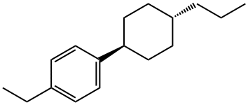 trans-1-ethyl-4-(4-propylcyclohexyl)benzene Structural